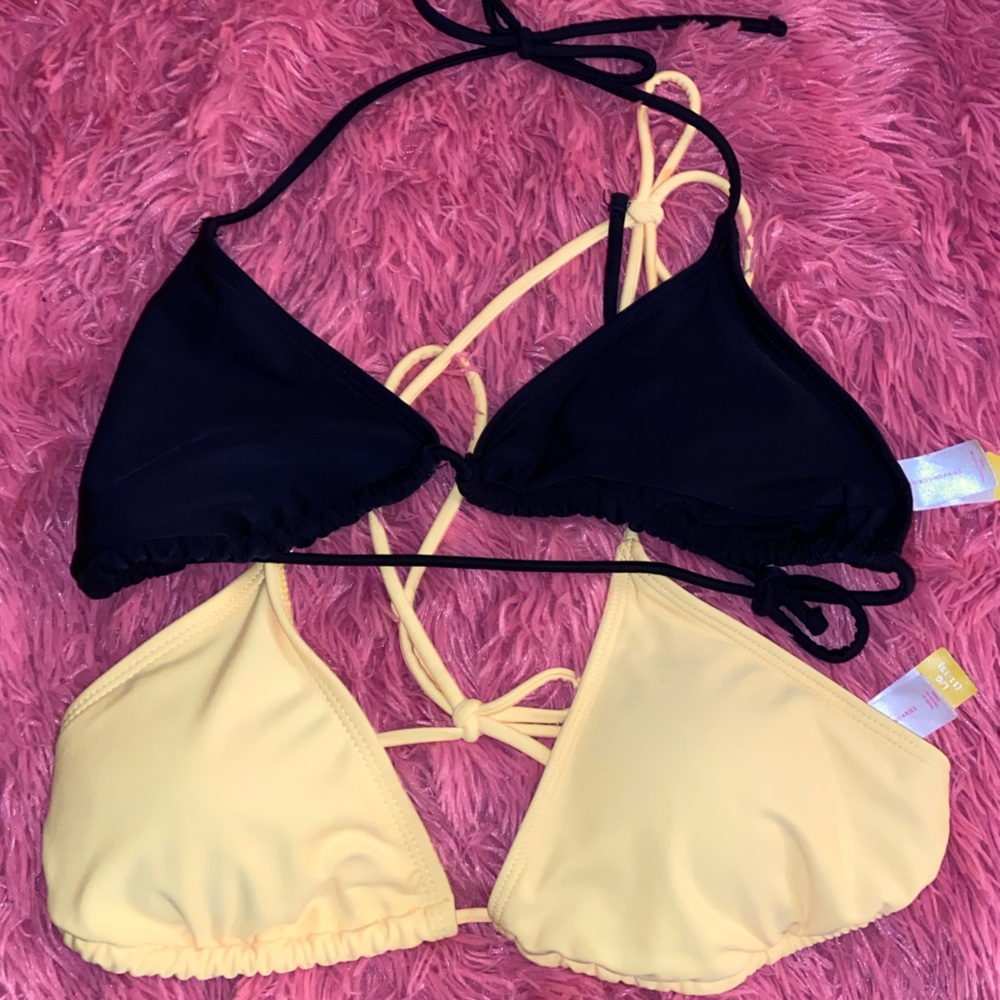 2 for $10 LG Swim tops! Black and yellow!